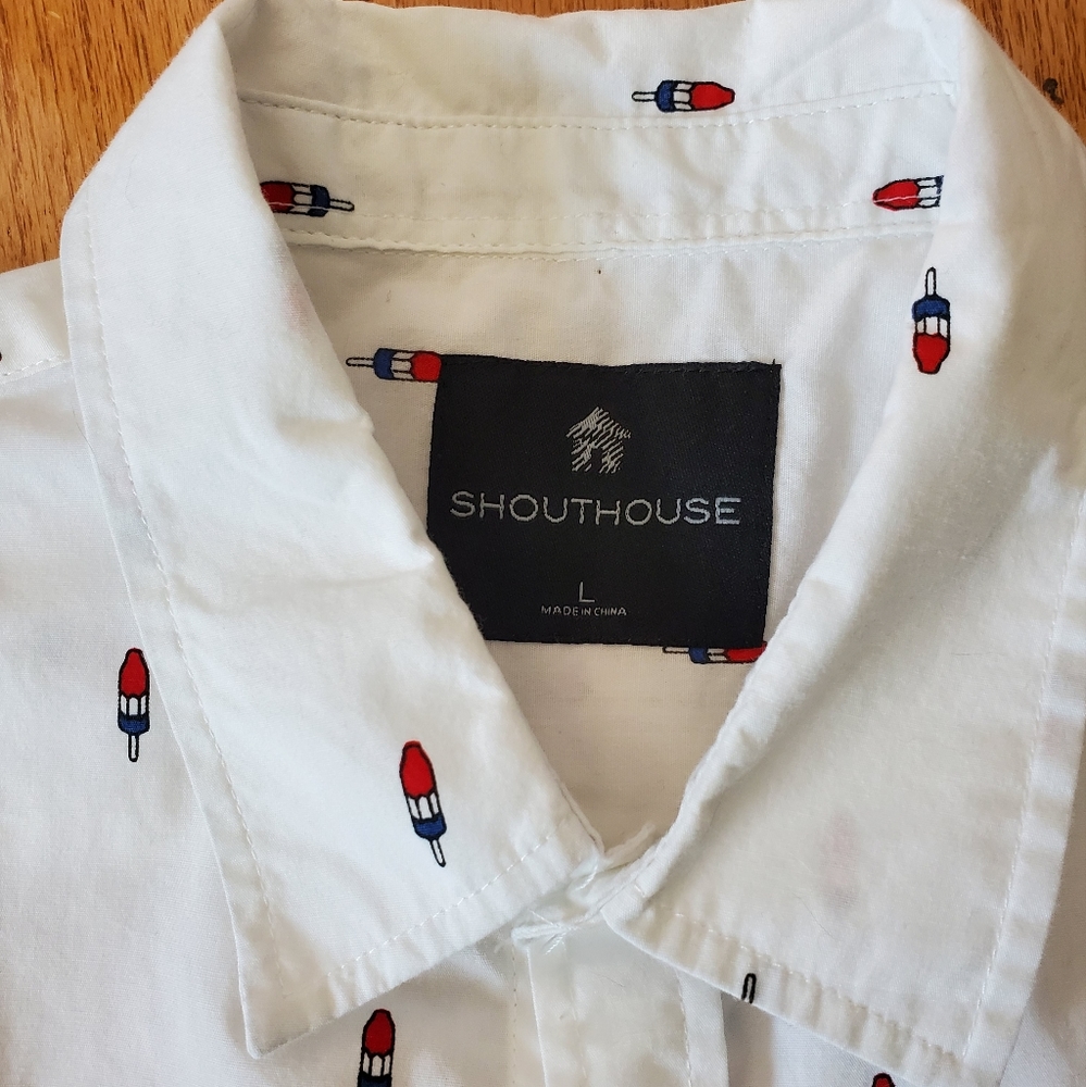 EUC Boys Shouthouse short-sleeved popsicle print shirt.